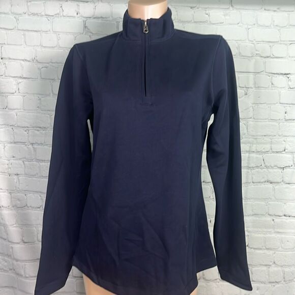 Cutter & Buck 1/4 zip sweatshirt w/high collar like new Peruvian pima cotton - Picture 1 of 7